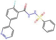 N'-(2-Fluoro-5-(Pyridazin-4-Yl)Benzoyl)Benzenesulfonohydrazide
