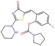 (Z)-5-Fluoro-2-((4-Oxo-2-(Tetrahydropyridazin-1(2H)-Yl)Thiazol-5(4H)-Ylidene)Methyl)Phenyl Pyrroli…