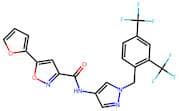 N-(1-(2,4-Bis(trifluoromethyl)benzyl)-1H-pyrazol-4-yl)-5-(furan-2-yl)isoxazole-3-carboxamide