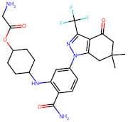Trans-4-((2-Carbamoyl-5-(6,6-Dimethyl-4-Oxo-3-(Trifluoromethyl)-4,5,6,7-Tetrahydro-1H-Indazol-1-Yl…