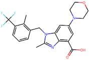 2-Methyl-1-(2-Methyl-3-(Trifluoromethyl)Benzyl)-6-Morpholino-1H-Benzo[D]Imidazole-4-Carboxylic Acid