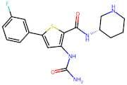 (S)-5-(3-Fluorophenyl)-N-(Piperidin-3-Yl)-3-Ureidothiophene-2-Carboxamide