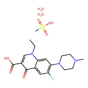 1-Ethyl-6-Fluoro-7-(4-Methylpiperazin-1-YL)-4-Oxo-Quinoline-3-Carboxylic Acid