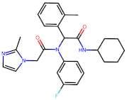 N-Cycohexyl-2-(N-(3-Fluorophenyl)-2-(2-Methyl-1H-Imidazol-1-Yl)Acetamido)-2-(O-Tolyl)Acetamide