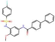 N-(3-(4-Fluorophenylsulfonamido)-4-methoxyphenyl)-[1,1'-biphenyl]-4-carboxamide