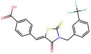 4-[[4-Oxo-2-Thioxo-3-[3-(Trifluoromethyl)Benzyl]Thiazolidin-5-Ylidene]methyl]Benzoic Acid