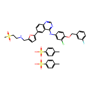 N-(3-Chloro-4-((3-Fluorobenzyl)Oxy)Phenyl)-6-(5-(((2-(Methylsulfonyl)Ethyl)Amino)Methyl)Furan-2-Yl…