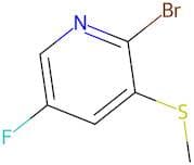 2-Bromo-5-fluoro-3-(methylthio)pyridine