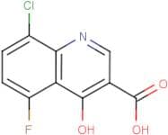 8-Chloro-5-fluoro-4-hydroxyquinoline-3-carboxylic acid