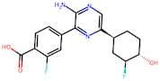 4-(3-Amino-6-((1S,3S,4S)-3-fluoro-4-hydroxycyclohexyl)pyrazin-2-yl)-2-fluorobenzoic acid