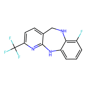 7-Fluoro-6,11-dihydro-2-(trifluoromethyl)-5H-pyrido[2,3-b][1,5]benzodiazepine
