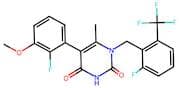 5-(2-Fluoro-3-methoxyphenyl)-1-(2-fluoro-6-(trifluoromethyl)benzyl)-6-methylpyrimidine-2,4(1H,3H)-…