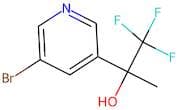 2-(5-Bromopyridin-3-yl)-1,1,1-trifluoropropan-2-ol
