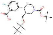 5-[(3S,4R)-1-[(tert-butoxy)carbonyl]-3-{[(tert-butyldimethylsilyl)oxy]methyl}piperidin-4-yl]-2-flu…