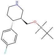(3S,4R)-3-(((Tert-butyldimethylsilyl)oxy)methyl)-4-(4-fluorophenyl)piperidine