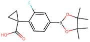 1-(2-Fluoro-4-(4,4,5,5-tetramethyl-1,3,2-dioxaborolan-2-yl)phenyl)cyclopropane-1-carboxylic acid