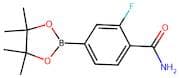 2-Fluoro-4-(4,4,5,5-tetramethyl-1,3,2-dioxaborolan-2-yl)benzamide