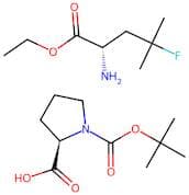 (S)-ethyl 2-amino-4-fluoro-4-methylpentanoate (R)-1-(tert-butoxycarbonyl)pyrrolidine-2-carboxylate