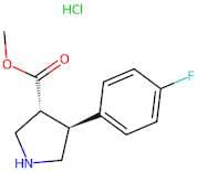 trans-methyl 4-(4-fluorophenyl)pyrrolidine-3-carboxylate hydrochloride