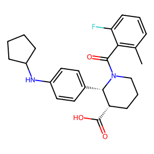 (2R,3S)-2-(4-(cyclopentylamino)phenyl)-1-(2-fluoro-6-methylbenzoyl)piperidine-3-carboxylic acid