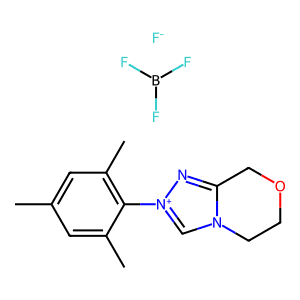 2-Mesityl-5,6-dihydro-8H-[1,2,4]triazolo[3,4-c][1,4]oxazin-2-ium tetrafluoroborate