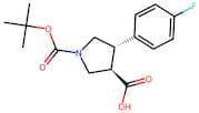 trans-1-(tert-Butoxycarbonyl)-4-(4-fluorophenyl)pyrrolidine-3-carboxylic acid
