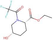 (2S,5S)-ethyl 5-hydroxy-1-(2,2,2-trifluoroacetyl)piperidine-2-carboxylate