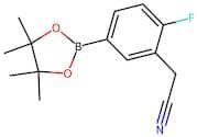 2-(2-Fluoro-5-(4,4,5,5-tetramethyl-1,3,2-dioxaborolan-2-yl)phenyl)acetonitrile