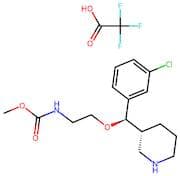 Methyl 2-((R)-(3-chlorophenyl)((R)-piperidin-3-yl)methoxy)ethylcarbamate (2,2,2-trifluoroacetate)