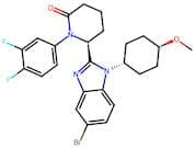 (S)-6-(5-Bromo-1-((1r,4S)-4-methoxycyclohexyl)-1H-benzo[d]imidazol-2-yl)-1-(3,4-difluorophenyl)pip…