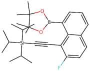 ((2-Fluoro-8-(4,4,5,5-tetramethyl-1,3,2-dioxaborolan-2-yl)naphthalen-1-yl)ethynyl)triisopropylsila…