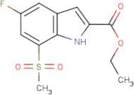 Ethyl 5-fluoro-7-(methylsulphonyl)-1H-indole-2-carboxylate