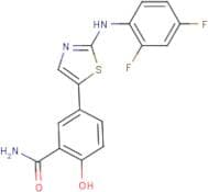 2-(2,4-Difluorophenyl)amino-5-(salicylamid-5yl)-1,3-thiazole