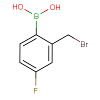 2-(Bromomethyl)-4-fluorobenzeneboronic acid