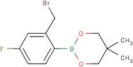 2-(Bromomethyl)-4-fluorobenzeneboronic acid, neopentyl glycol ester