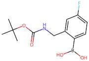 2-(Aminomethyl)-4-fluorobenzeneboronic acid, N-BOC protected