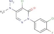 4-Chloro-2-(3-chloro-4-fluorophenyl)-5-(1-methylhydrazino)-3(2H)-pyridazinone