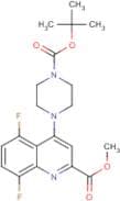 Methyl 5,8-difluoro-4-(piperazin-1-yl-N-BOC protected)quinoline-2-carboxylate
