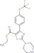 Ethyl 2-piperazin-1-yl-4-[4-(trifluoromethoxy)phenyl]-1,3-thiazole-5-carboxylate