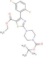 tert-Butyl 4-[4-(2,5-difluorophenyl)-5-ethoxycarbonylthiazol-2-yl]piperazine-1-carboxylate