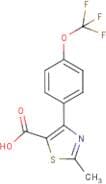 2-Methyl-4-[4-(trifluoromethoxy)phenyl]-1,3-thiazole-5-carboxylic acid