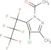 1-Acetyl-4-chloro-5-(heptafluoropropyl)-3-methyl-1H-pyrazole