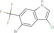 5-Bromo-3-chloro-6-(trifluoromethyl)-1H-indole