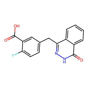 2-Fluoro-5-[(4-oxo-3,4-dihydrophthalazin-1-yl)methyl]benzoic acid