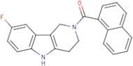 8-Fluoro-2-[(naphthalen-1-yl)carbonyl]-1H,2H,3H,4H,5H-pyrido[4,3-b]indole