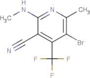 5-Bromo-6-methyl-2-(methylamino)-4-(trifluoromethyl)nicotinonitrile