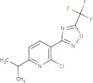 2-Chloro-6-isopropyl-3-[5-(trifluoromethyl)-1,2,4-oxadiazol-3-yl]pyridine