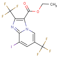 Ethyl 2,6-bis(trifluoromethyl)-8-iodoimidazo[1,2-a]pyridine-3-carboxylate