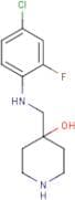 4-{[(4-Chloro-2-fluorophenyl)amino]methyl}piperidin-4-ol