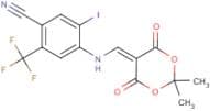 4-{[(2,2-Dimethyl-4,6-dioxo-1,3-dioxan-5-ylidene)methyl]amino}-5-iodo-2-(trifluoromethyl)benzonitr…